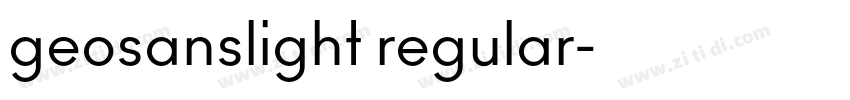 geosanslight regular字体转换 geosanslight regular字体转换
